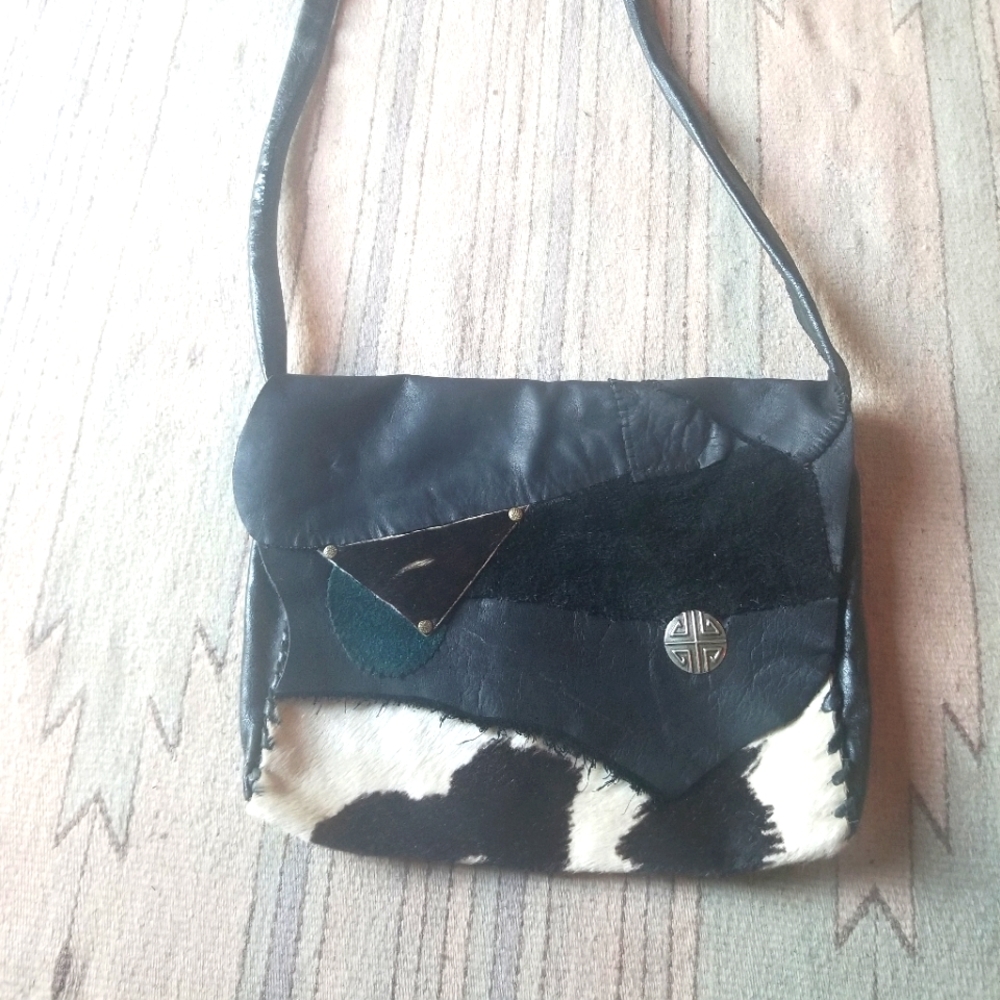 Cow hide womens purse